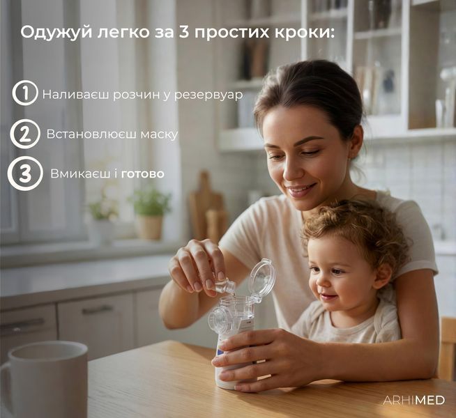 Інгалятор (небулайзер) ArhiMED MESH Pro 20100 фото