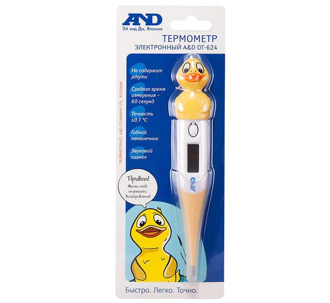 Термометр электронный A&D DT-624D 200010 фото