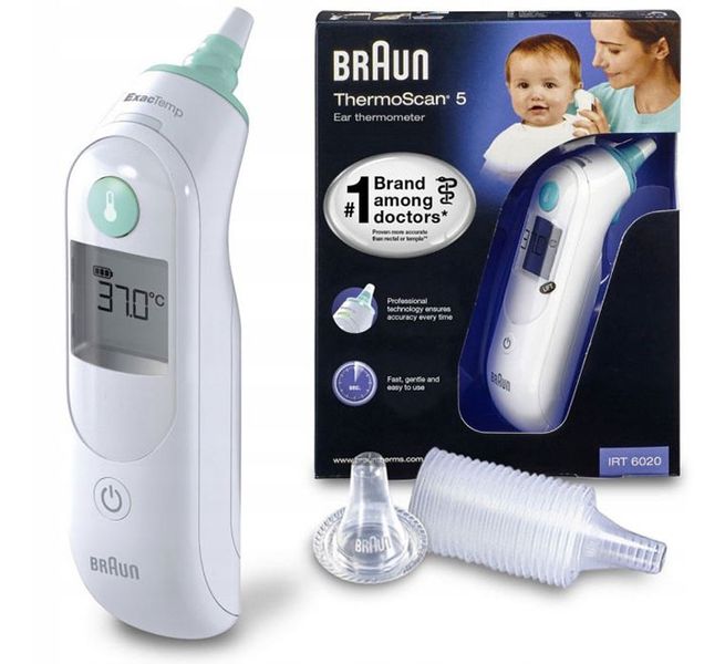 Безконтактний термометр Braun IRT 6020 00013 фото